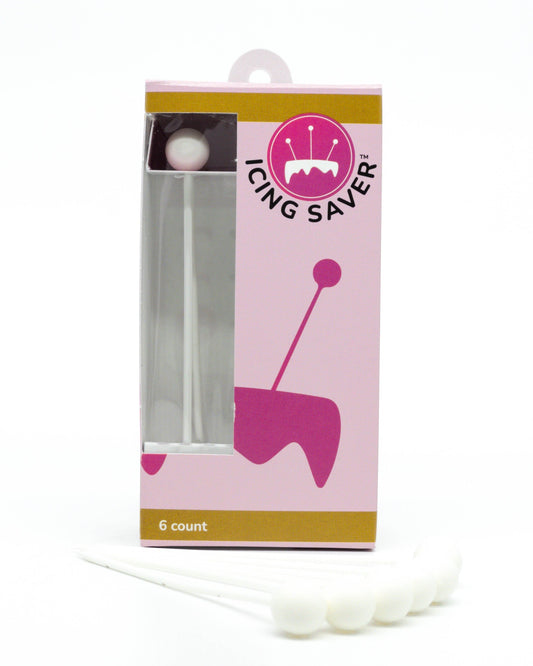 Round Top White Icing Saver